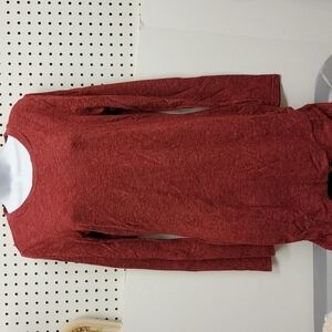 LISTICLE t shirt style dress NWT Heather's brick red color